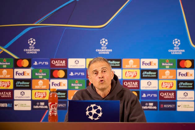 Athletic Club v Paris Saint-Germain FC - UEFA Champions League 2025-26 League Phase MD6 Luis Enrique head coach of Paris Saint-Germain looks on during the press conference, PK, Pressekonferenz prior to the UEFA Champions League 2025-26 League Phase MD6 match between Athletic Club and Paris Saint-Germain FC at San Mames on December 9, 2025, in Bilbao, Spain. Bilbao San Mames Basque Coountry Spain RL_ATHvPSG_CL_000053 Copyright: xRicardoxLarreinax