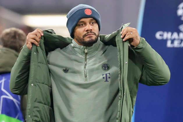 Trainer Vincent Kompany (FC Bayern Muenchen) schaut, UEFA Champions League 2025 26 League Phase MD6, FC Bayern München v Sporting Clube de Portugal, Football Arena Munich am 09. December 2025 in München, Deutschland. (Foto von Marco Steinbrenner DeFodi Images) Trainer Vincent Kompany (FC Bayern Muenchen) looks on, UEFA Champions League 2025 26 League Phase MD6, FC Bayern München v Sporting Clube de Portugal, Football Arena Munich, December 9, 2025 in Munich, Germany. (Photo by Marco Steinbrenner DeFodi Images)