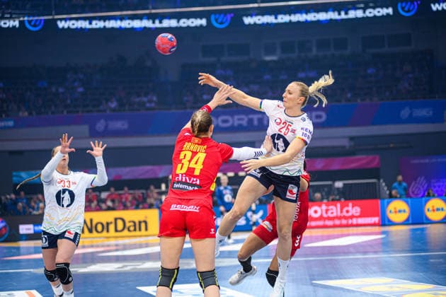 DORTMUND, GERMANY - 9 DECEMBER, 2025: Reistad Henny Ella - Women s Handball World Championship, WM, Weltmeisterschaft 2025 Norway vs Montenegro at Westfallenhalle.  Copyright: xVitaliixKliuievx