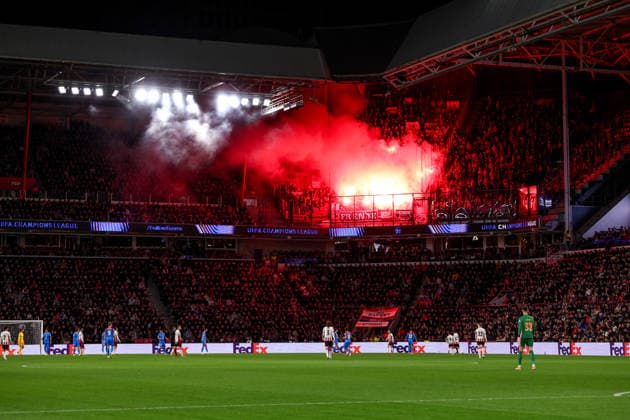 2025-12-09 PSV Eindhoven v Atletico Madrid - UEFA Champions League 2025 26 League Phase MD6 EINDHOVEN, NETHERLANDS - DECEMBER 9: View of Phillips Stadion during the UEFA Champions League 2025 26 League Phase MD6 match between PSV Eindhoven and Atletico Madrid at Phillips Stadion on December 9, 2025 in Eindhoven, Netherlands. Eindhoven Phillips Stadion Netherlands Content not available for redistribution in The Netherlands directly or indirectly through any third parties. Copyright: xBenxGalx