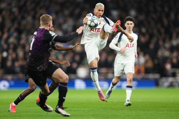 Tpttenham v Slavia Praha 9th December 2025, London - Champions League Football - Tottenham Hotspur v SK Slavia Praha - Richarlison of Tottenham Hotspur - Photo: Charlotte Wilson Offside. London UK Copyright: xCharlottexWilsonx xOffsidexOffside