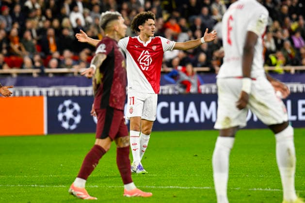 FOOTBALL : AS Monaco VS Galatasaray SK - UEFA Champions League - 09 12 2025 Maghnes Akliouche (ASM) - UEFA Champions League match between AS Monaco and Galatasaray SK on December 9, 2025 at the Louis II Stadium in Monaco. MonacoMonaco  Copyright: xWilliamxCannarellax