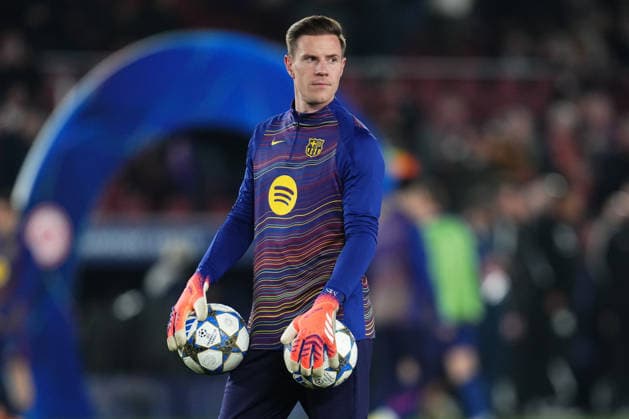 ESP: FC Barcelona, Barca v Eintracht Frankfurt. UEFA Champions League. Matchday 6. Marc-Andre Ter Stegen of FC Barcelona during the UEFA Champions League match, between FC Barcelona and Eintracht Frankfurt, Spotify Camp Nou Stadium on December 9 2025 in Barcelona, Spain. kpng Copyright: xBaguxBlancox xPRESSINx PS_251210_518