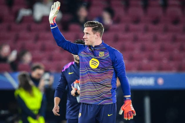 December 9, 2025, Barcelona, Spain, Spain: Marc-Andre TER STEGEN of Barcelona during the UEFA Champions League, League Phase MD6 match between FC Barcelona, Barca and Eintracht Frankfurt at Spotify Camp Nou Stadium on December 09, 2025 in Barcelona, Spain. Barcelona Spain - ZUMAm308 20251209_zsp_m308_010 Copyright: xMatthieuxMirvillex