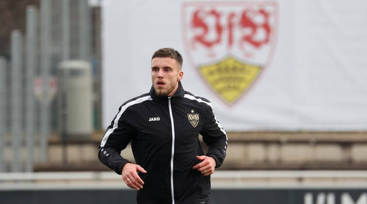 BAU 10.12..2025 Stuttgart Fußball VfB Stuttgart Training, Ermedin Demirovic (VfB)