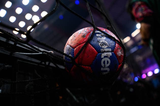 DORTMUND, GERMANY - 9 DECEMBER, 2025: Ball, molten - Women s Handball World Championship, WM, Weltmeisterschaft 2025 Norway vs Montenegro at Westfallenhalle.  Copyright: xVitaliixKliuievx