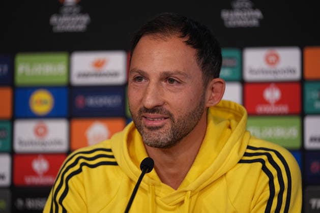 Ahead of UEFA Europa League Brann v Fenerbahce match ISTANBUL, TURKIYE - DECEMBER 10: Head coach Domenico Tedesco of Fenerbahce holds a press conference, PK, Pressekonferenz at Can Bartu Facilities in Istanbul, Turkiye on December 10, 2025, ahead of UEFA Europa League 6th week match between Brann and Fenerbahce. Adem Kutucu Anadolu Istanbul Turkey. Editorial use only. Please get in touch for any other usage.  Copyright: x2025xAnadoluxAdemxKutucux