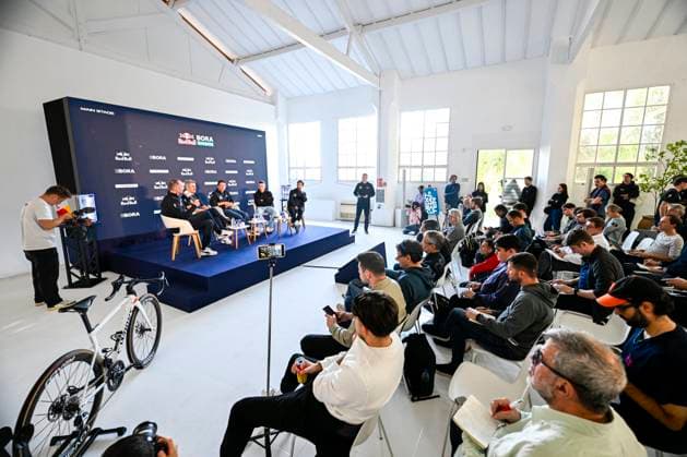 Media day of Red Bull-BORA-hansgrohe BINISSALEM, SPAIN - DECEMBER 10 : pictured during the media day of the Red Bull-BORA-hansgrohe cycling team at Central Studios Mallorca on December 10, 2025 in Binissalem, Spain, 10 12 2025 Binissalem Spain  Copyright: xJanxDexMeuleneirx