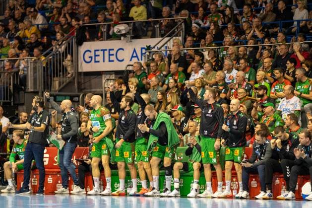 Deutschland: HBL DAIKIN Handball Bundesliga 2025 26, 16. Spieltag - SC Magdeburg vs MT Melsungen - GETEC Arena (Magdeburg): Team Copyright: xTomxLauruschkatx