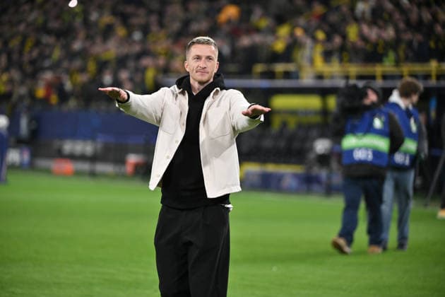 Marco Reus war zu Gast im Stadion und wurde von den Fans gefeiert 10.12.2025, Fussball, UEFA Champions League 2025 2026, 6. Spieltag, Borussia Dortmund - FK Bodö Glimt UEFA regulations prohibit any use of photographs as image sequences and or quasi-video Dortmund Signal Iduna Park Nordrhein Westfalen Deutschland