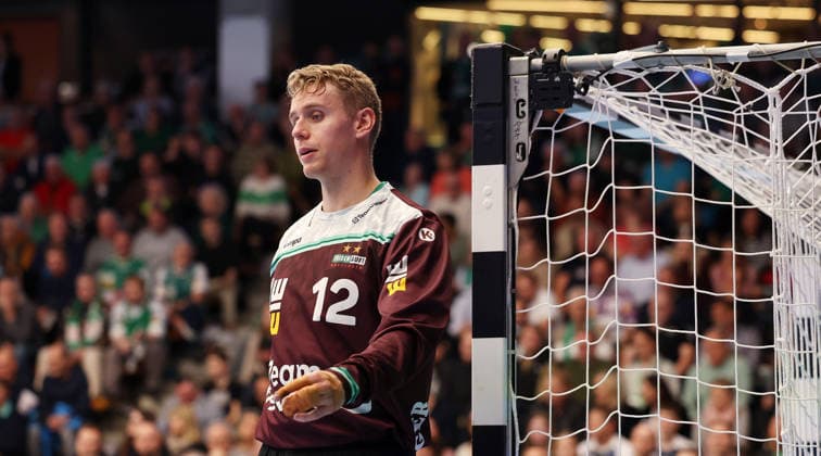 BAU 10.12.2025 Göppingen Handball Frisch Auf! Göppingen vs. TBV Lemgo Lippe, Kristian Saeveras (Göppingen) enttäuscht