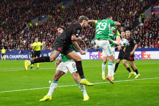 Rodert Andrich (Bayer 04 Leverkusen) scores and celebrates his teams first goal UEFA Champions League 2025 26 League Phase match between Bayer 04 Leverkusen and Newcastle at BayArena on December 10, 2025 in Leverkusen, Germany. (Photo by Thor Wegner DeFodi Images)