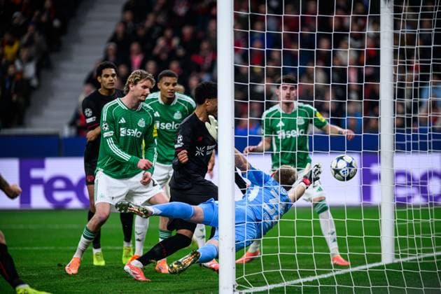 LEVERKUSEN, GERMANY - 10 DECEMBER, 2025: goal - UEFA Champions League, match Bayer 04 Leverkusen vs Newcastle United at BayArena.  Copyright: xVitaliixKliuievx