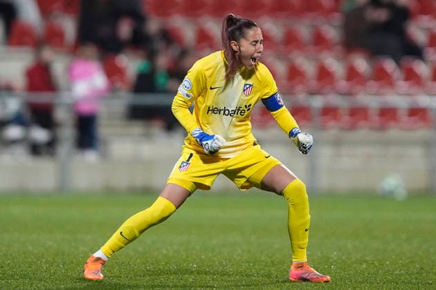 CLUB ATLETICO DE MADRID v FC BAYERN MUNCHEN. UEFA WOMEN S CHAMPIONS LEAGUE 2025 2026. ROUND 5. Club Atletico de Madrid™s Lola Gallardo celebrates goal during UEFA Women s Champions League, Round 5. December 10,2025.(ALTERPHOTOS Acero) Alcala de HenaresSpain  Copyright: xAcerox