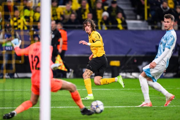 251210 Fabio Silva of Borussia Dortmund during the UEFA Champions League football match between Borussia Dortmund and Bodo Glimt on December 10, 2025 in Dortmund. Photo: Marius Simensen BILDBYRAN COP 238 MM0052 bbeng football fotball fotboll soccer uefa champions league mesterligaen bodo glimt borussia dortmund Copyright: MARIUSxSIMENSEN BB251210ZZ011