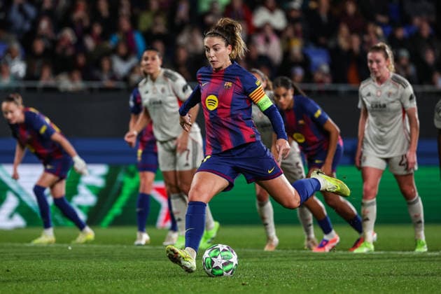 Alexia Putellas ( FC Barcelona, Barca ) in action during the match between FC Barcelona Womens team and SL Benfica Womens team, valid for Womens Champions League 2025 2026 at Estadi Johan Cruyff on 10 December 2025. Barcelona Estadi Johan Cruyff Barcelona Portugal Copyright: xIMAGOx xPRIMExSPORTSxIMAGESx xFILIPExOLIVEIRAx