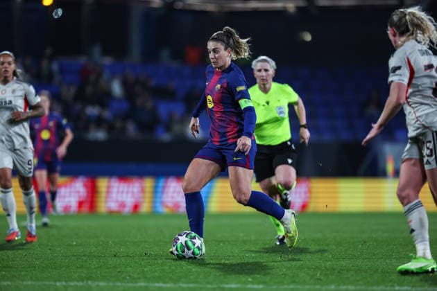 Alexia Putellas ( FC Barcelona, Barca ) in action during the match between FC Barcelona Womens team and SL Benfica Womens team, valid for Womens Champions League 2025 2026 at Estadi Johan Cruyff on 10 December 2025. Barcelona Estadi Johan Cruyff Barcelona Portugal Copyright: xIMAGOx xPRIMExSPORTSxIMAGESx xFILIPExOLIVEIRAx