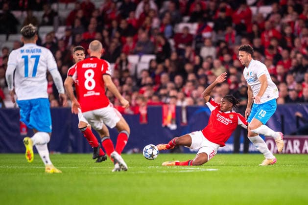 December 10, 2025, Lisboa, Lisboa, Portugal: LISBON, PORTUGAL - DECEMBER 10: LEANDRO BARREIRO from SL Benfica is seen on action during the UEFA Champions League 2025 26 match round 6 between SL Benfica and SSC Napoli SC at Estadio do Lisboa e Benfica on December 10, 2025 in Lisboa, Portugal Lisboa Portugal - ZUMAl192 20251210_zsp_l192_044 Copyright: xMiguelxLemosx