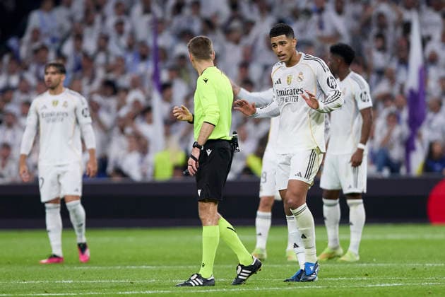 December 10, 2025, Madrid, Madrid, Spain: Jude Bellingham of Real Madrid CF during the UEFA Champions League football match between Real Madrid CF and Manchester City FC at Santiago Bernabeu Stadium in Madrid, Spain, december 10, 2025 Madrid Spain - ZUMAa206 20251210_zsp_a206_051 Copyright: xRubenxAlbarranx