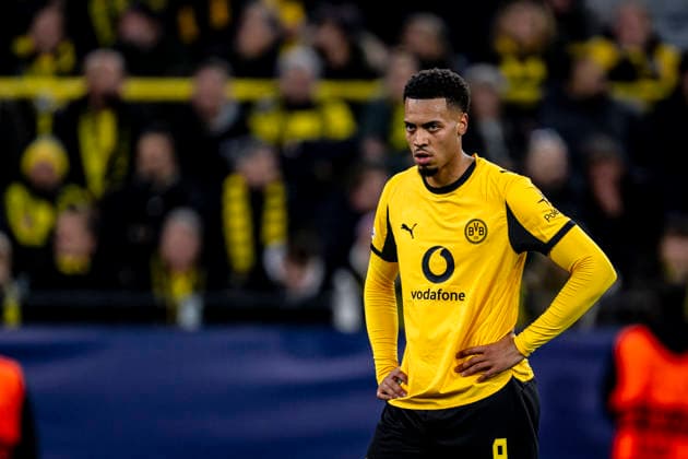 Borussia Dortmund midfielder Felix Nmecha, during the match Borussia Dortmund vs FK Bodo Glimt at the BVB Stadion Dortmund for the Champions League - League phase - Matchday 6 season 2025-2026 in DORTMUND, Germany on 10 December 2025, (photo by Stefan Koops EYE4images DeFodi Images)