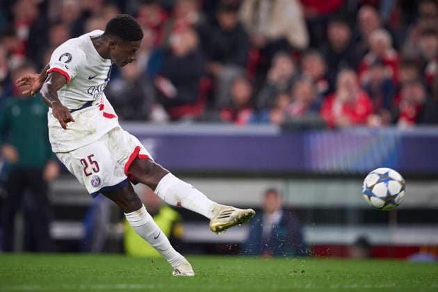 ATHLETIC DE BILBAO v PARIS SAINT-GERMAIN. CHAMPIONS LEAGUE 2025 2026. ROUND 6. Paris Saint-Germain s Nuno Mendes during Champions League 2025 2026 match. December 10,2025. (ALTERPHOTOS Ropero) BilbaoSpain  Copyright: xRoperox