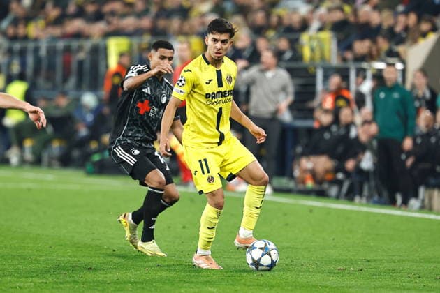 Ilias Akhomach (Villarreal), DECEMBER 10, 2025 - Football Soccer : UEFA Champions League league phase match day 6 between Villarreal CF - FC Copenhagen at the Estadio de la Ceramica in Vila-Real, Spain. Noxthirdxpartyxsales  aflo_313207282