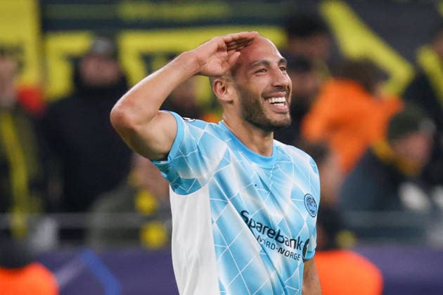 Dortmund, Deutschland 10. Dezember 2025: Champions League - 2025 2026 - Borussia Dortmund vs. Bodo Glimt Im Bild: Torschütze Haitam Aleesami (FK) macht das Tor zum 1:1 für Bodo Glimt und jubelt Signal Iduna Park Nordrhein Westfalen Copyright: xFotostandx xFantinix