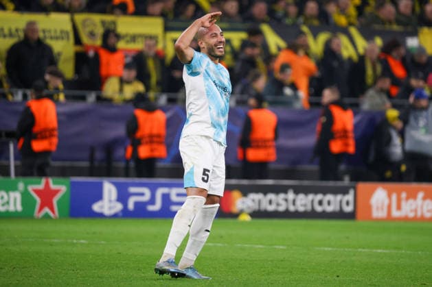 Dortmund, Deutschland 10. Dezember 2025: Champions League - 2025 2026 - Borussia Dortmund vs. Bodo Glimt Im Bild: Torschütze Haitam Aleesami (FK) macht das Tor zum 1:1 für Bodo Glimt und jubelt Signal Iduna Park Nordrhein Westfalen Copyright: xFotostandx xFantinix
