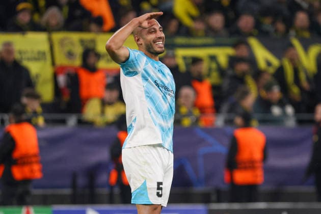 Dortmund, Deutschland 10. Dezember 2025: Champions League - 2025 2026 - Borussia Dortmund vs. Bodo Glimt Im Bild: Torschütze Haitam Aleesami (FK) macht das Tor zum 1:1 für Bodo Glimt und jubelt Signal Iduna Park Nordrhein Westfalen Copyright: xFotostandx xFantinix