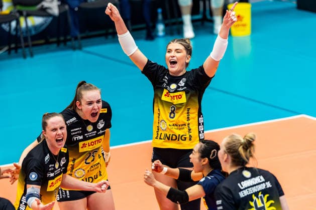10.12.2025, GER, Volleyball, Frauen, Saison 25 26, ZOI DVV-Pokal, Halbfinale, VfB 91 Suhl Lotto Thueringen - Dresdner SC Mackenzie Foley (VfB Suhl Lotto Thueringen) 98527 Suhl Sporthalle Wolfsgrube Thüringen Deutschland