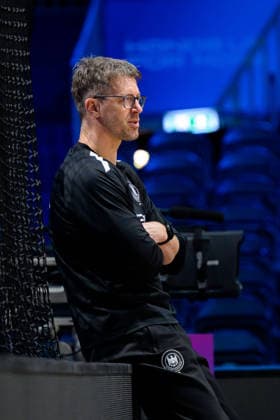 Handball, Frauen WM: Deutschland - Training Trainer Markus Gaugisch (Deutschland) Rotterdam Ahoey Niederlande