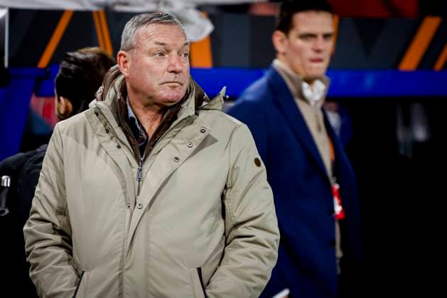 coach Ron Jans of FC Utrecht looks on FC Utrecht v Nottingham Forest FC, UEFA Europa League 2025 26 League Phase MD6, FC Utrecht v Nottingham Forest FC, Stadion Galgenwaard, December 11, 2025, Utrecht, Netherlands.