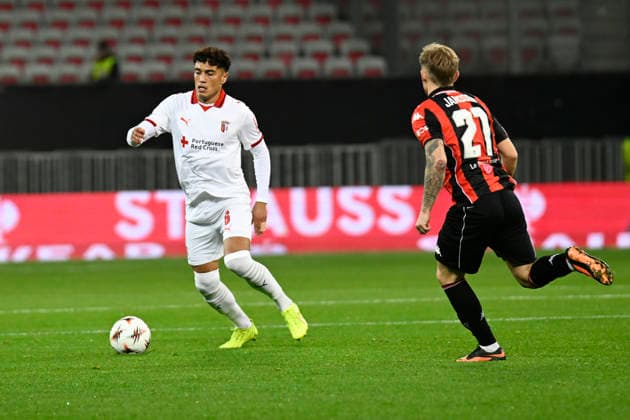 FOOTBALL : OGC Nice VS Sporting Braga - UEFA Europa League - 11 12 2025 Vitor Carvalho (SC Braga) - UEFA Europa League match between OGC Nice and SC Braga on December 11, 2025 at the Allianz Riviera in Nice. NiceFrance  Copyright: xWilliamxCannarellax