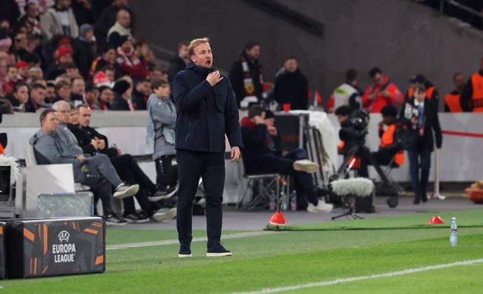 Stuttgart, Fußball UEFA Europa League, Saison 2025-2026, VfB Stuttgart vs. Maccabi Tel Aviv, VfB Trainer Sebastian Hoeneß