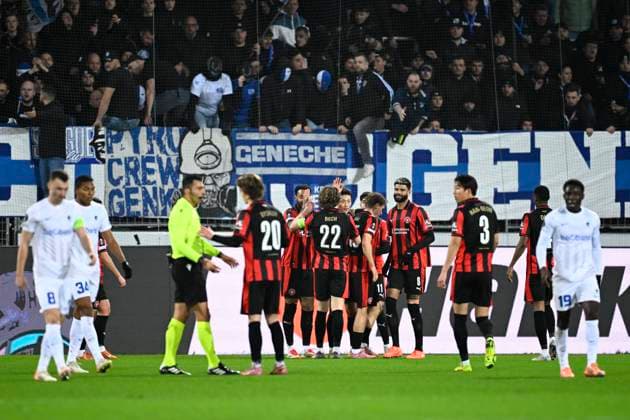Midtjylland v KRC Genk - UEFA Europa League MIDTJYLLAND, DENMARK - DECEMBER 11 : Cho Guesung forward of Midtjylland celebrates scoring a goal during the UEFA Europa League 2025 26 League Phase MD6 match between Midtjylland and KRC Genk on December 11, 2025 in Midtjylland, Denmark, 11 12 2025 Midtjylland Denmark  Copyright: xTomasxSiskx