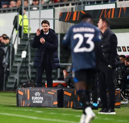 Rangers Head Coach Danny Rohl during UEFA Europa League league phase match at the Groupama Arena, Budapest. Ferencvaros v Rangers - UEFA Europa League - League Phase - Groupama Arena, Budapest, Hungary - 11 Dec 2025Budapest Groupama Arena United Kingdom  Copyright: xO Rourke RangersxFC Shutterstockx 16081545g