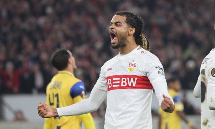 Stuttgart , Fußball UEFA Europa League VfB Stuttgart vs. Maccabi Tel Aviv , Lorenz Assignon ( VfB )