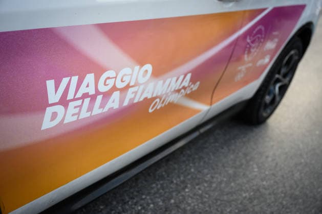December 11, 2025, Pontedera, Rome, Italy: The Olympic Torch passes through Pontedera, the city of motors for the Milan Cortina 2026 Winter Olympics . Pontedera, Italy 11 December 2025 The Milan Cortina 2026 Olympic Torch.  - ZUMAa289 20251211_zia_a289_085 Copyright: xStefanoxDallexLuchex