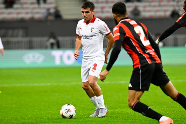 FOOTBALL : OGC Nice VS Sporting Braga - UEFA Europa League - 11 12 2025 Victor Gomez (SC Braga) - UEFA Europa League match between OGC Nice and SC Braga on December 11, 2025 at the Allianz Riviera in Nice. NiceFrance  Copyright: xWilliamxCannarellax