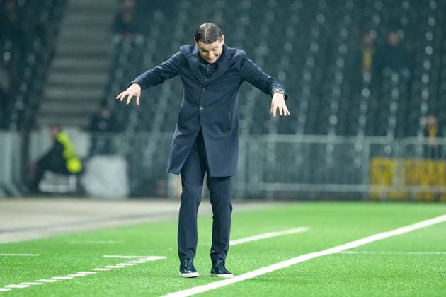 Schweiz: UEFA Europa League 2025 26, BSC Young Boys vs LOSC Lille - Stadion Wankdorf, Bern: head coach Gerardo Seoane (Young Boys) Bern Stadion Wankdorf Bern Schweiz Copyright: xKjetilxWaberx