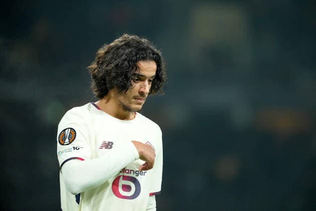 Schweiz: UEFA Europa League 2025 26, BSC Young Boys vs LOSC Lille - Stadion Wankdorf, Bern: Ayyoub Bouaddi (32 Lille) nach der roten Karte Bern Stadion Wankdorf Bern Schweiz Copyright: xKjetilxWaberx