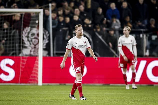 UTRECHT - Dani de Wit of FC Utrecht reacts after the 0-1 during the UEFA Europa League match between FC Utrecht and Nottingham Forest at the Galgenwaard Stadium on December 11, 2025, in Utrecht, Netherlands. ANP ROBIN VAN LONKHUIJSEN UEFA Europa League matchday 6 2025-2026 xVIxANPxSportx xxANPxIVx 544599855 originalFilename: 544599855.jpg