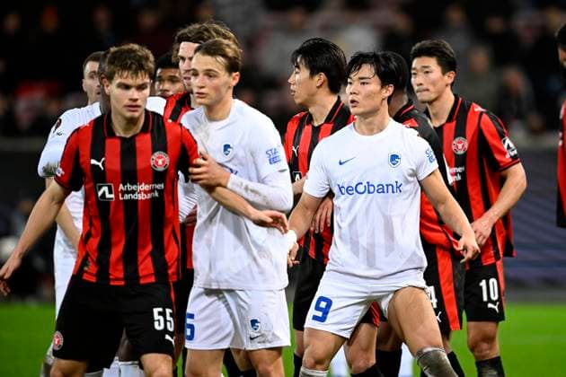 Midtjylland v KRC Genk - UEFA Europa League MIDTJYLLAND, DENMARK - DECEMBER 11 : Oh Hyeon-Gyu forward of KRC Genk during the UEFA Europa League 2025 26 League Phase MD6 match between Midtjylland and KRC Genk on December 11, 2025 in Midtjylland, Denmark, 11 12 2025 Midtjylland Denmark  Copyright: xTomasxSiskx