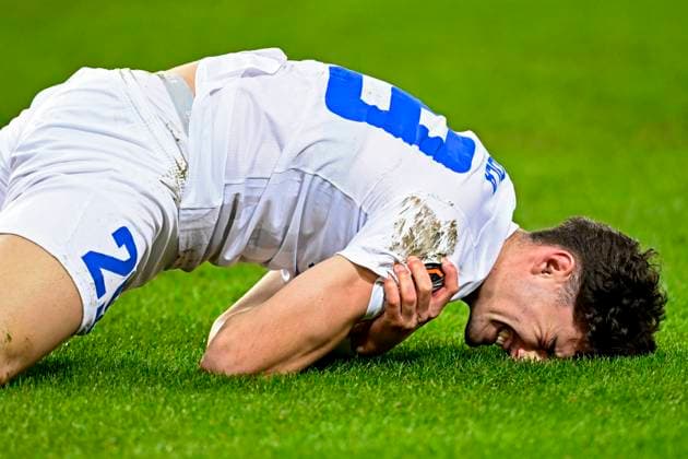 Midtjylland v KRC Genk - UEFA Europa League MIDTJYLLAND, DENMARK - DECEMBER 11 : Mirisola Robin forward of KRC Genk during the UEFA Europa League 2025 26 League Phase MD6 match between Midtjylland and KRC Genk on December 11, 2025 in Midtjylland, Denmark, 11 12 2025 Midtjylland Denmark  Copyright: xTomasxSiskx