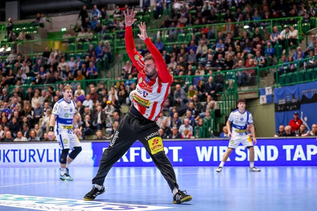 11.12.2025, Handball, HBL, Bergischer HC - ThSV Eisenach, Unihalle Wuppertal: Torhüter Matija Spikic (Eisenach 01) Nordrhein-Westfalen Deutschland