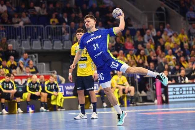 Kay Smits (Gummersbach) beim Siebenmeter Rhein-Neckar Loewen vs VfL Gummersbach, Handball, 1. Bundesliga, 11.12.2025 Rhein-Neckar Loewen vs VfL Gummersbach, Handball, 1. Bundesliga, 11.12.2025 Mannheim Copyright: xEibner-Pressefotox EP_RWS