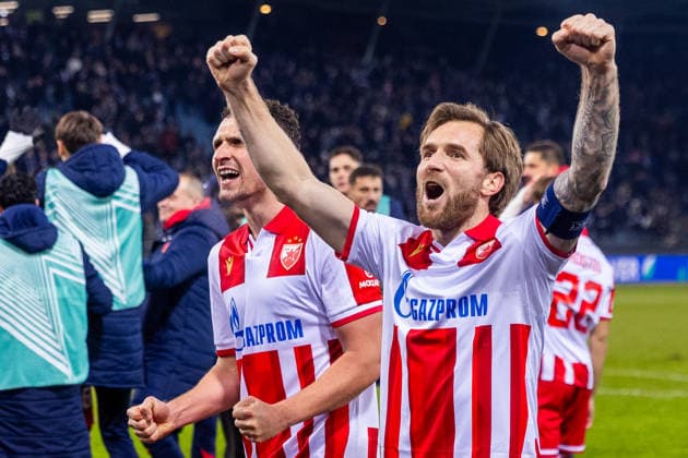 STURM GRAZ - CRVENA ZVEZDA Aleksandar Katai of Crvena Zvezda after the league phase of UEFA Europa league football match between SK Sturm Graz and FK Crvena Zvezda Belgrade. Graz, Austria, December 11, 2025. Photo by Branislav Racko Copyright: xx 080A4643