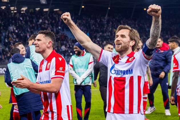 STURM GRAZ - CRVENA ZVEZDA Aleksandar Katai of Crvena Zvezda after the league phase of UEFA Europa league football match between SK Sturm Graz and FK Crvena Zvezda Belgrade. Graz, Austria, December 11, 2025. Photo by Branislav Racko Copyright: xx 080A4650