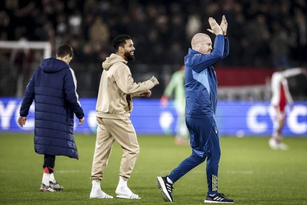 UTRECHT - Nottingham Forest manager Sean Dyche after the UEFA Europa League match between FC Utrecht and Nottingham Forest at the Galgenwaard Stadium on December 11, 2025, in Utrecht, Netherlands. ANP ROBIN VAN LONKHUIJSEN UEFA Europa League matchday 6 2025-2026 xVIxANPxSportx xxANPxIVx 544604090 originalFilename: 544604090.jpg