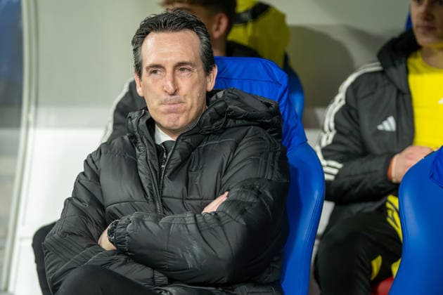 11 12 2025, Basel, St. Jakob-Park, Europa League: FC Basel - Aston Villa, head coach Unai Emery (Aston Villa) Basel St. Jakob-Park Basel Switzerland Copyright: xJustPictures.ch PascalxvonxBürenx jp-en-PaVoB-_VB_6394-3